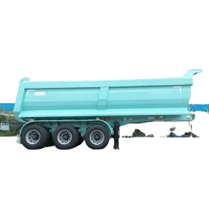 Factory Direct Steel Semi Dump Truck Trailer 3 Axles Mechanical Suspension 80T Max Payload 50T 100T Capacity Shandong China