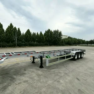 Factory Direct sale High quality Steel Skeleton Trailer 3 Axles Port Heavy Cargo Transportation Load Capacity of 60T Trailers