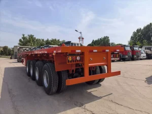 Factory Directly 20ft 40ft 40T 80T 100T Tractor Head Trailer New Used 2 3 4 Axles Container Flatbed Semi Trailers for Sale