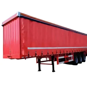 Factory Export Direct New 3 Axle 60T 40/45 Feet Steel Curtain Side Semi-Trailer Truck Trailer