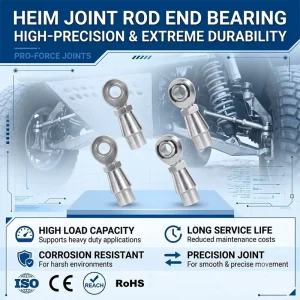Factory Heavy Duty 3/8 5/8 3/4 7/8 1-1/4 Heim Joints With Kits Chromoly Rod End Bearings For Steering Suspension Traction Bars