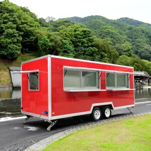Factory Kitchen Trailer Customized Modern Easy Operation Salad bar Food Truck Price