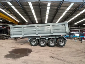 Factory Price 4 Axle Steel Leaf Spring Suspension Strong Load 80 Ton Dump Cargo Semi Trailer Truck Rear Tipper Trailer Sale