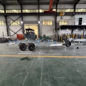 Factory Price Customizable Adjustable Bed Hot Dip Galvanized Hydraulic Boat Trailer