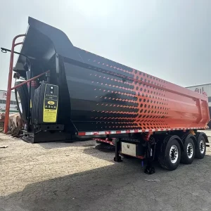 Factory Price Heavy Duty 3 Axle 60 Ton Rear Dump Semi Trailer Steel Hydraulic U Shape Tipper Trailer for Sand Stone Transport
