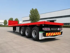 Factory Price Heavy Duty Low Bed Semi Trailer Customized Width Machinery Transport Semi Trailer