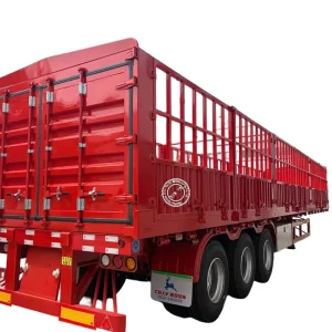 Factory Price High Fence Semi Trailer 40 Tons Heavy Duty Transport Steel with Mechanical Air Suspension Made in China