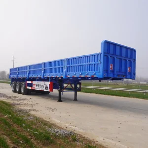 Factory Price New Steel Side Wall Semi Trailer Large Capacity 60T Max Payload for Utility Cargo