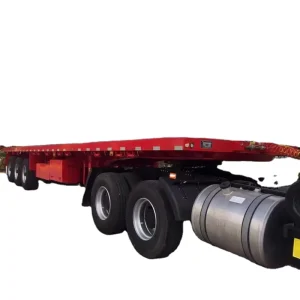 Factory Price New and Used 20 40FT 3axle 60T Steel Heavy Duty Flatbed Semi Trailers