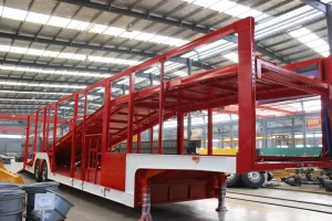 Factory Sale 2 3 Axle 6 8 10 Car Double Deck Hydraulic Lifting Car Carrier Trailer