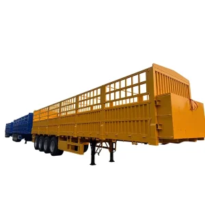 Factory Sale 4 Axle 60 Tons Steel Flatbed Semi Trailer Truck Trailer China Manufacturer Cargo