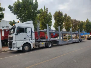 Factory Sale Directly 2 Axles Transport Trailers Car Carrying Carrier Price Truck Cargo Semi Trailer Vehicle Trailer