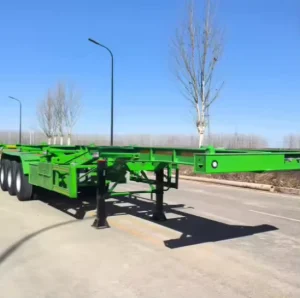 Factory Sells 60T Max Payload 40 Foot Container Cargo Transporting 2 3 Axle Skeleton Semi Trailers Truck Trailer