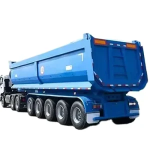 Factory Supplier 4 Axles Dump Semi Trailer 35cubic Meter Ushape Rear Tipper Truck Trailer for Africa