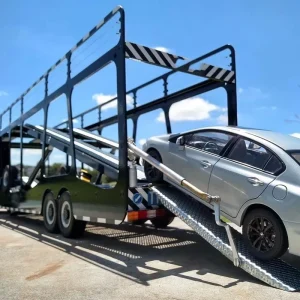 Factory Supply 3 Axle Double Deck Car Carrier Semi Trailer 6 8 Cars Capacity Hydraulic Lifting High Strength Steel