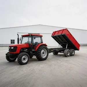 Farm Dump Drawbar Trailer Agricultural Tractor Trailed