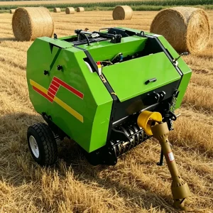 Farm Equipment Mini Tractor PTO Round Baler Hay Straw Silage Mini Baler Machine