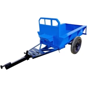 Farm Hand Heavy Duty 4 Wheel Tractor Trailer 1 2 Ton Agricultural Steel Dump Cart for Micro Tiller 1 Year Warranty OEM Custom