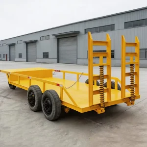 Farm Tractor Implements 4 Tons Crawler Harvester Trailer Flatbed Trailer