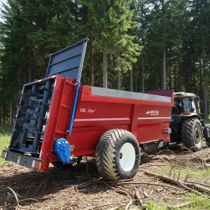 Farmland Manure Dung Spreader with 12cbm Capacity Organic Muck Fertilizer PTO Trailer Two Chains Hydraulic for Farm Tractor