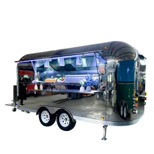 Fast Electric Stainless Steel Street Kiosk Tuk Crepe Cart Mobile Food Cart Design for Concession Trailer & Ice Cream Truck