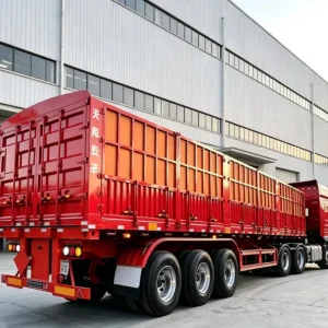 Fence Trailer with Side Walls 40T Heavy-duty Transportation Fence Semi Trailer