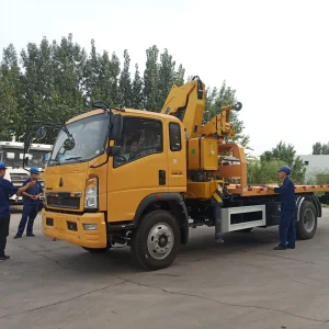 Flat Bed Road Removal Truck Platform Car Carrier Towing Wrecker Truck