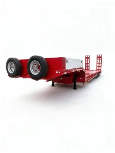 Flatbed Container Excavator Semi Trailer Trucks Lowbed Cargo Utility Trailers