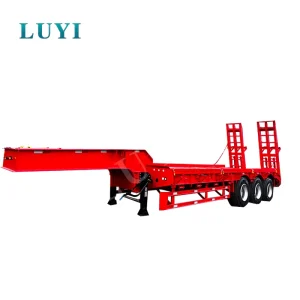 Flatbed Tipper Container Skeleton Skeletal Fence Sidewall Lowboy Low Bed Bulk Cement Car Carrier FlatTruck Trailers Semi Trailer