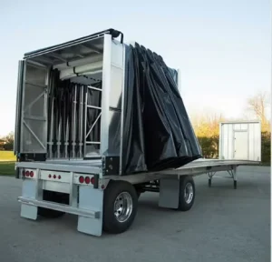 Flatbed Trailer Sliding Tarp System