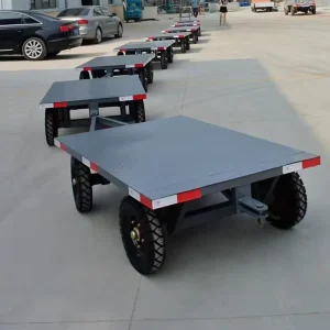 Flatbed Trailer for Car & Equipment Transport Heavy Duty Industrial Cargo Logistics Use