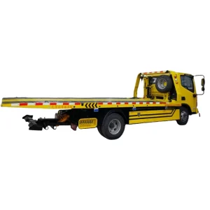 Flatbed Trailer with Container Lock Wrecker Towing Truck Rotator Tow Truck