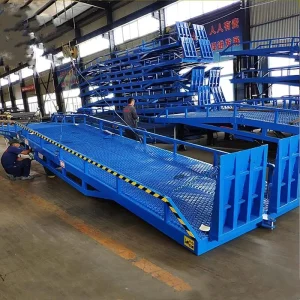 Flatbed Truck Trailer Mobile Work Platform Articulated Lift Hydraulic Loading Dock Ramp High duty Steel 20T Plate