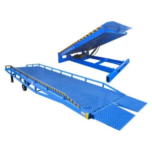 Flatbed Truck Trailer Mobile Work Platform Hydraulic Loading Dock Ramp Popular For Container Hoisting
