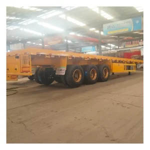 Flatbed Truck Trailers for Transport Durable Container Vehicles