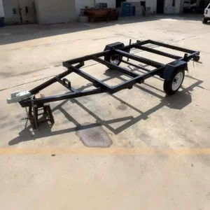 Folding Small Car Trailer Steel 550KG Car Hauler Trailer
