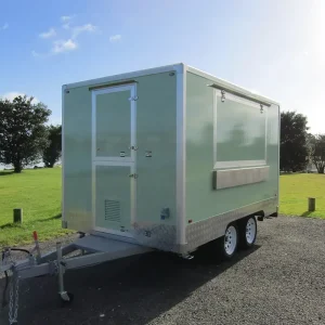 Food Trailer 4m 13.12ft Dual Tandem Axle Food Van for BBQ with Deep Fryer CE Approved