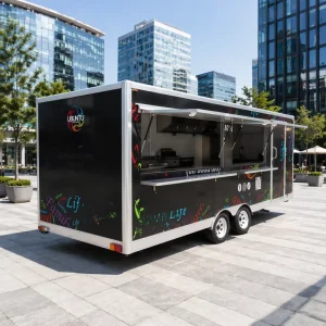 Food Trailer Retro Mobile Kitchen for Fast Food Business