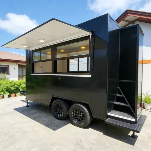Food Trailer With Base Kitchen Equipment Accepts Customized US European Standards Compliant Food Trucks