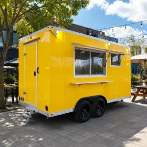 Food Truck Mobile Food Catering Trailer Fully Equipped Outdoor Mobile Beer Ice Cream Coffee Carts Food Trailers Fully Equipped