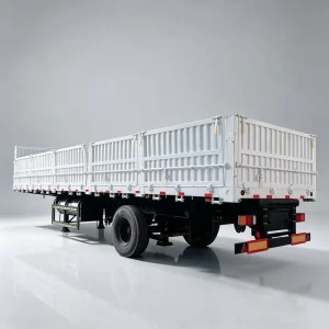Full Air Brake Side Dump Tipper Trailer Safe Road Transportation