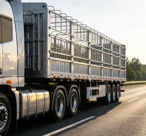 Full Hang Pickup Trucks Steel Semi Trailer with 40 Ton Payload