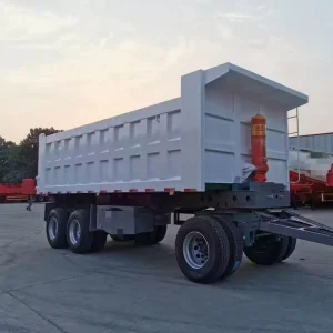 Full Trailer with 2 3 4 Axles Durable Steel Material >30000 kg Max Payload Mechanical Suspension