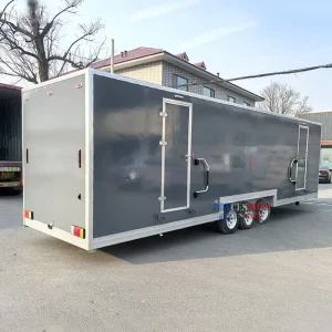 Fully Customized 10 Station Large Restroom Trailer Luxury Male and Female Bathroom Trailer Portable Toilet Trailers