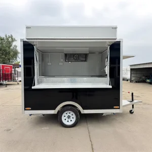 Fully Equipped 12ft Mobile Food Truck Trailer Commercial Kitchen Concession Van Street Food