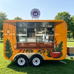 Fully Equipped Food Truck for Sale Europe Customized Concession With Water Sink Coffee Vending Cart Food Trailer