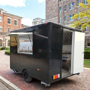 Fully Equipped Towable Concession Food Trailer for Coffee Hot Dog Catering Street Snack Food Truck With Full Kitchen Equipment