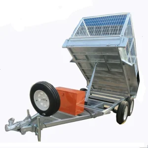 Galvanized Box Cage Utility Farm Dip Dump Cage Trailer