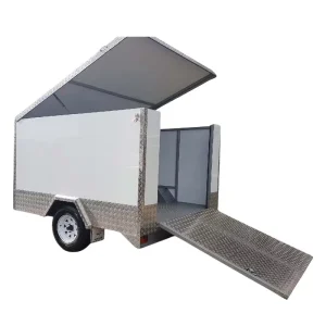 Galvanized Steel Lid Heavy Duty Utility Transport Enclosed Cargo Trailer with 3000kg Payload and 2 Axles