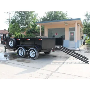 Garden Farm Dump Trailer Utv Farm Crane Dumper Farm Trailer with Ramp for Sale